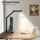 Micomlan Architect Desk Lamp with Atmosphere Lighting, Adjustable Led Desk Light for Home Office with Base, 24W… — 4