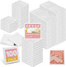 ESRICH Mini Canvases for Painting, Mini Canvas Bulk 100 Pack 2.4x2.4In, 2/5In Profile Small Square Canvases, Blank Canvases are Great for School Projects and Kids Birthday Parties, Home Decor Project. | 2.4x2.4in-100 Packs — 1