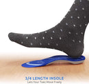 Comfort Zone Tri-Balance 3/4-Length Gel Insoles for Men, 8-12, 3-Pack — 5