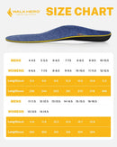 WALKHERO Plantar Fasciitis Insoles - Arch Supports Wool Inserts, Lightweight Breathable Cushioning, Comfort Shock Absorption Inserts for Walking (Blue Mens 4) — 7