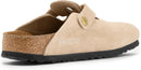 Birkenstock Womens Boston Clog - Suede – Sandcastle — 3