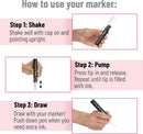 Mr. Pen- Liquid Chalk Marker Pen, 4 Pack, Assorted Size Tip | Assorted Size & Tip — 6