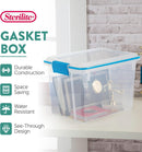 Sterilite Gasket Storage Box with Lids for Home & Office, 20 Quart, 6-Pack. — 3