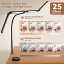 Led Desk Lamps for Home Office - Eye Caring Architect Lamp with Clamp, Double…