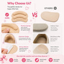Kids Heel Grips for Shoes Too Big, Foam Pads, 4 Pairs Mixed — 4