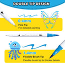 TANMIT 72 Dual Brush Markers for Adult Coloring Books | 72 Colors — 2