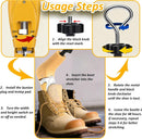 2PCS Professional Boot Shoe Stretcher Wide Feet for Men Women, Shoe Expander Widener Adjustable Length & Width | yellow — 6
