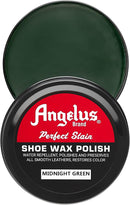 Angelus Perfect Stain Shoe Wax Polish, Professional Shoe Polish For Leather Shoes & Boots, 3 fl oz | Midnight Green — 1