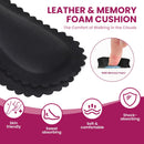 High Heel Cushion Inserts for Women - (4 Pairs) Bukihome 3/4 Invisible Insoles Prevent Feet from Sliding Forward - Shock & Sweat Absorption - Comfort Shoe Pads for Heels Sandals Flats,Size L Black - Black | Large (4 Pairs) — 3