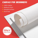 Simetufy 72 Pcs 5x7inch Small Canvas Boards for Kids Painting,Flat Panels | 5"x7" - 72 pack — 4