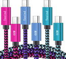 Teeind Type C Cable Fast Charging, Tpc002 3 Pack(3Ft/0.9M 60W) C to Type C Charger Nylon Braided Cord Compatible with iPhone 17/17 pro, 16/16 pro, MacBook, Samsung Galaxy S25/24/23/22, for Daily Use 1