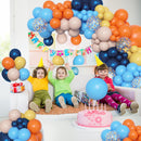 Amandir 153pcs Blue Orange Balloon Garland Arch Kit Different Sizes — 6