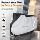 Hanmir Bike Cover Waterproof Outdoor, Bicycle Cover UV with Storage Bag — 3