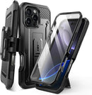 SUPCASE for iPhone 16 Pro Max Case with Screen Protector & Stand, Black — 1