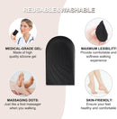 Heel Wedge Silicone Insoles, 2 Pairs 3 Layers Medial & Lateral Corrective Adhesive Shoe Inserts for Foot Alignment, Knock Knee Pain, Bow Legs, Osteoarthritis, Large, Black - LARGE(Black)-3 Layers — 6
