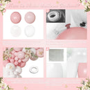 Light Pink Balloon Arch Kit, Baby Pink White Balloon Garland Kit — 6