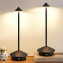Modern Cordless Table Lamp Set of 2, Black Portable LED Desk Lamps — 1