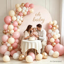 Zesliwy Pink White Sand Gold Balloons Arch Kit, Latex, Party Decorations | Pink White Gold — 7