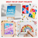 Simetufy 82 Pack 8x10 Inch Bulk Flat Canvas Boards for Painting Class | 8"x10"- 82 pack — 8
