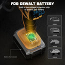 LIVOWALNY Tire Inflator Air Compressor Compatible with DeWalt 20V Battery Power, 160PSI Cordless Portable Electric Air Pump with Digital Pressure Gauge for Car Motorcycles Bike Ball Auto (Tool Only) — 6