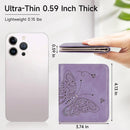 KITEVIUN Small RFID Wallet Women Ultra Thin Slim Womens Wallet Mini Compact Bifold - Light Purple — 2