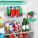 Optish 2 Pack 9.5" Lazy Susan Organizer for Cabinet, Non-Skid Turntable — 5