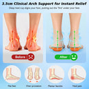 Dr.woofeet 3/4 Orthotic Insoles for Plantar Fasciitis - 3.5cm Arch Support - X-Large: Men's 11.5-14 / Women's 12.5-15 — 2