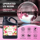 YIEHO UV Resin 1000g -Bulk Upgraded Crystal Clear Hard UV Fast Curing Epoxy Resin Supplies for Craft Jewelry Making 1KG — 2