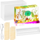 4 Pcs Square Light Resin Silicone Molds Lamp Holder Molds for Flower Preservation with USB Light for DIY Epoxy Resin… — 2