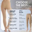 ABSOLUTE SUPPORT Women Compression Leggings 20-30mmHg, Beige, X-Large — 6