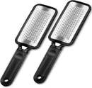 Foot Rasp Foot File, 2 Pcs Stainless Steel Pedicure Callus Remover for Feet, Professional Foot Care Tools for Pedicure to Removes Hard Skin Corns for Dry and Wet Feet - 2 X Foot Files — 1