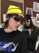 Pooyikoi Y2K Gothic Spider Pattern Wool Acrylic Knitted Hat Women Beanie Winter Warm Beanies Men Casual Skullies Outdoor - Red — 2
