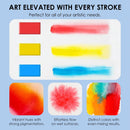 Grabie Portable Watercolor Paint Set of 56 Color with Water Brush & Palette — 4