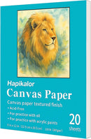 Hapikalor Canvas Paper 9x12 Inch, 20 Sheets (115lb/187g) Acrylic Paper — 1