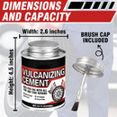 Chemical Vulcanizing Cement 8.5 FL.Oz, All Purpose Tire Repair Glue, Fast Dry Rubber Cement, Clear Patch Plug Kit… — 4