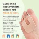 ZenToes U-Shaped Felt Callus Pads, Self-Stick Cushions, 24 Count 3