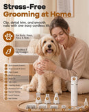 Veeconn 4 in 1 Dog Clippers Grooming Kit with Paw Hair Trimmer for Cat Pet — 7