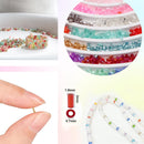 EuTengHao 19200Pcs Tube Beads Kit 3mm Glass Bugle Seed Beads for Jewelry Making Embroidery & Home Decor (32 Vibrant… — 3