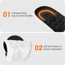Height Increase Insoles for Men – 4D Cloud-Like Memory Foam Height Booster Insoles - Shock Absorbing Trim-to-Fit Steppers Insoles for Confidence & Effortless Comfort (Black, 1.4IN / US M 7.5-10.5) — 5