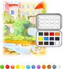 Grabie Set of 60 Color Pocket Watercolor Paint Set, 5 Theme Travel Palette | 60 Color 5 Theme — 2