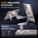 SPIDERCASE for Samsung Galaxy S24 Ultra Case,Built-in Stand,Clear — 6