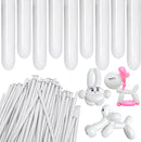 White 260 Balloons, Thickening Long Balloons for Tying Arch, Twisting Latex Animals Magic Modeling Skinny Birthday Balloons for Kid‘s Party Wedding Decoartion 100pcs — 1