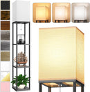 Floor Lamp with Shelves for Living Room, Shelf Floor Lamp with 3 CCT LED Bulb, Corner Display Standing Column Lamp… — 1