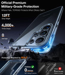 TORRAS Shockproof for Samsung Galaxy S25 Ultra Case, Non-Yellowing Clear — 3