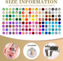 XSEINO About 7200PCS 6mm Glass Beads Bracelet Making Kit,144 Assorted Colors Crystal Glass Beads for Bracelet and… — 2