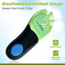 Bacophy Kids Arch Support Insoles for Flat Feet, Dual PORON Cushioning, Transverse Arch Support, Breathable Orthotic Shoe Inserts for Boys & Girls, Trim to Fit for Sports & Daily Wear — 4