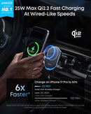 Anker Prime Qi2 25W MagSafe Compatible Wireless Car Charger Mount photo 3