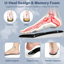 2 Pairs Height Increase Insoles for Men & Women - 4D Cloud Comfort Shoe Lifts 0.6"/1.0"/1.4" Memory Foam Heel Cushion Inserts, Breathable Honeycomb, Trimmable US Men 8-11 / Women 5-9 - Black — 4