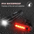 Ascher Ultra Bright USB Rechargeable Bike Light Set, Powerful Bicycle Front Headlight and Back Taillight, 4 Light Modes, Easy to Install for Men Women Kids Road Mountain Cycling | Black | 1 Set — 5