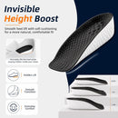 3 Pairs Height Increase Insoles for Men and Women - Comfort Height Booster Insoles with U-Shaped Heel Support - Breathable Steppers Insoles for Comfort and Confidence - 0.6IN & 1IN & 1.4IN - Black — 5